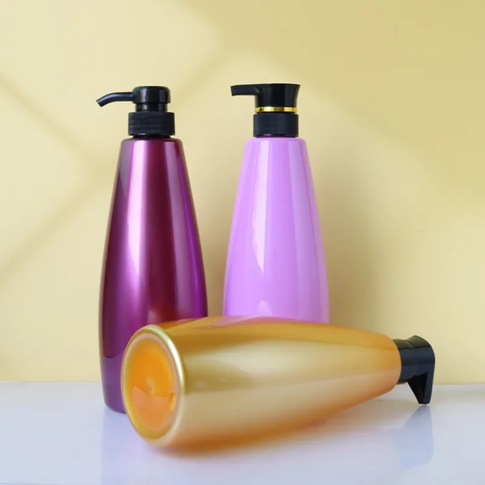 CHAI MỸ PHẨM NHỰA PET XI MẠ THÂN CAO ; DUNG TÍCH 750ML