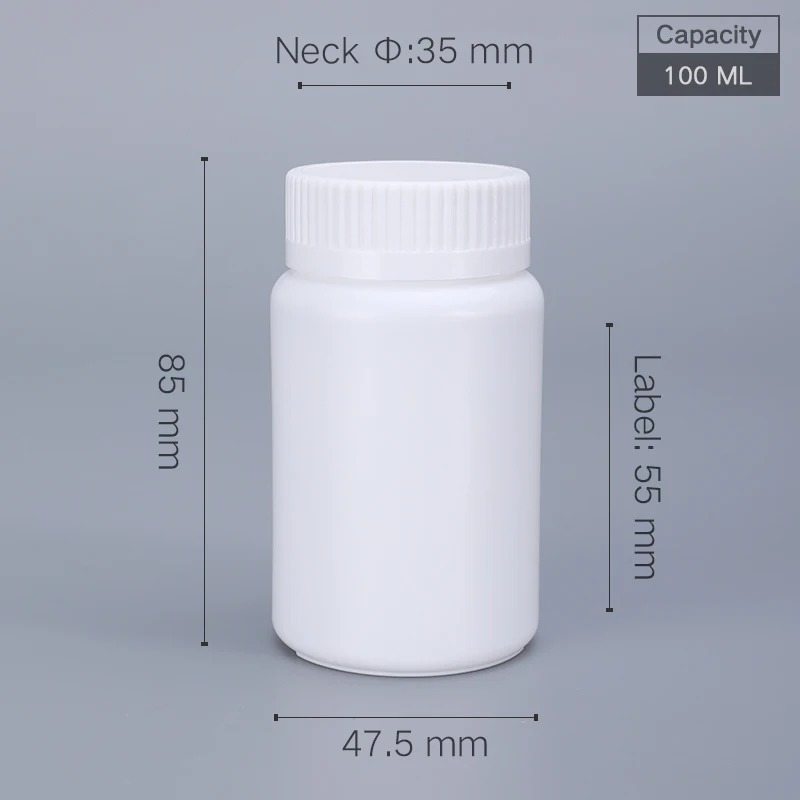 CHAI NHỰA HDPE ĐỰNG THUỐC VIÊN/THUỐC BỘT DƯỢC PHẨM; DUNG TÍCH 20ML - 200ML
