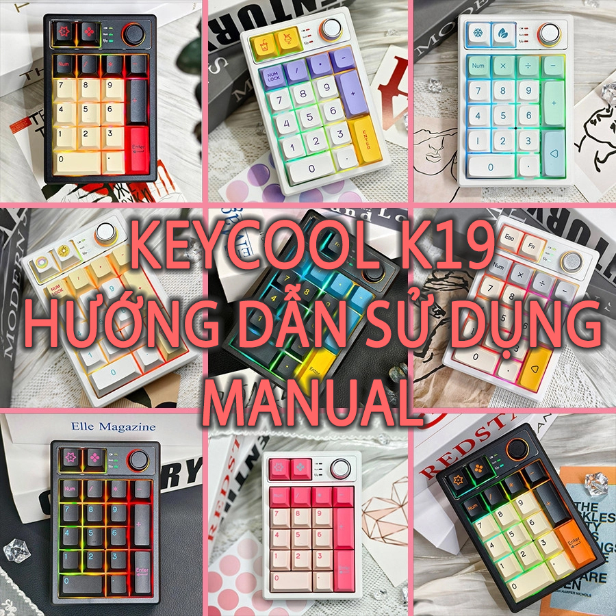 Hướng dẫn sử dụng numpad Keycool K19 - Keycool M19 Manual - MKShop