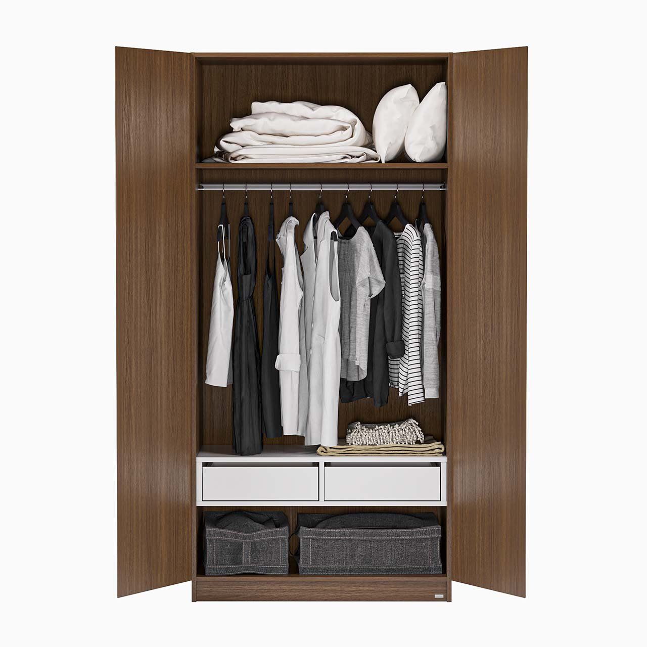 Tủ Quần Áo Gỗ 2 Cánh