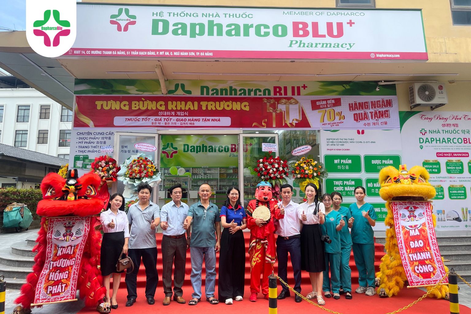 dapharcoblu-pharmacy-muong-thanh-ron-rang-ngay-khai-truong