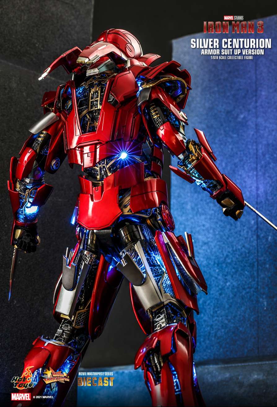 Hottoys MMS618: Hottoys Ironman Mark 33 Silver Centurion (Armor Suit Up ver.)