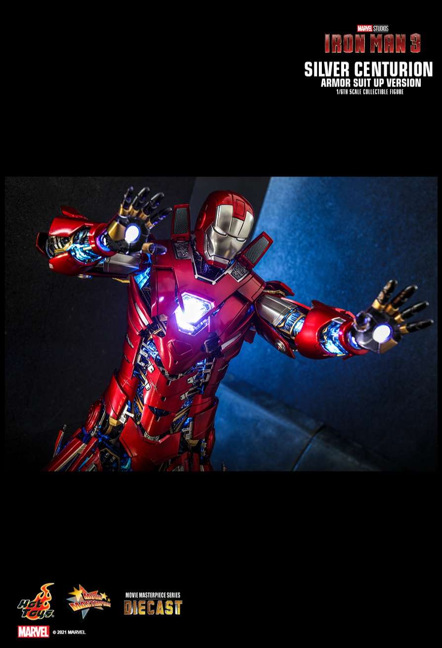 Hottoys MMS618: Hottoys Ironman Mark 33 Silver Centurion (Armor Suit Up ver.)