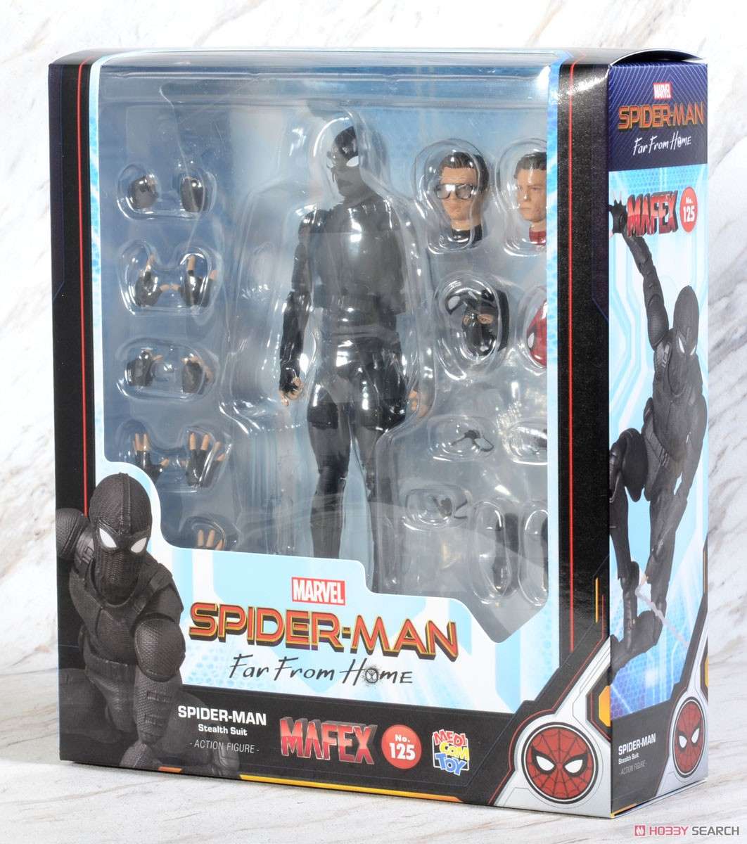 Mafex 125: Mafex Spiderman (Stealth Suit)