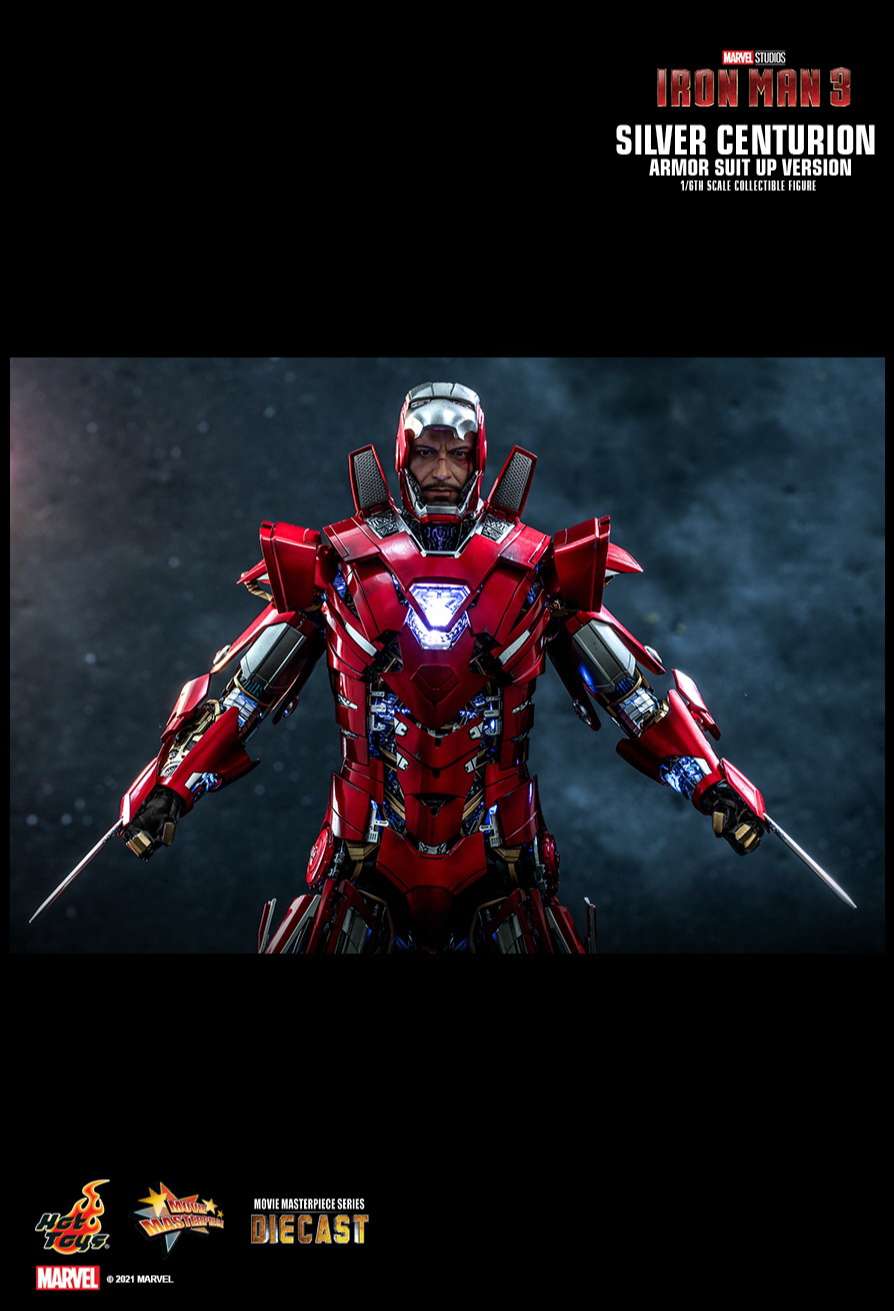 Hottoys MMS618: Hottoys Ironman Mark 33 Silver Centurion (Armor Suit Up ver.)