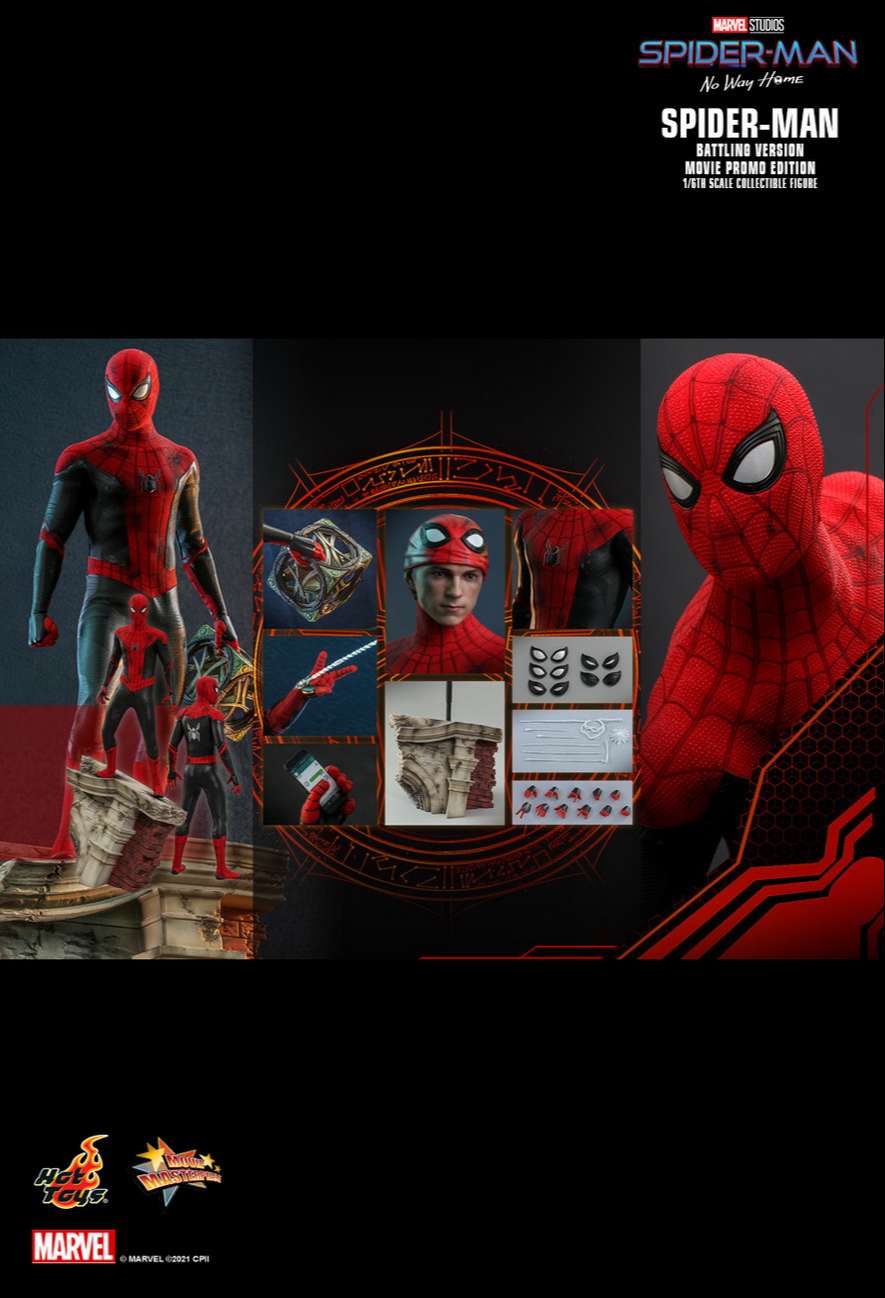 Hottoys MMS625: Hottoys Spiderman - Battling ver. (Spiderman: No Way Home)