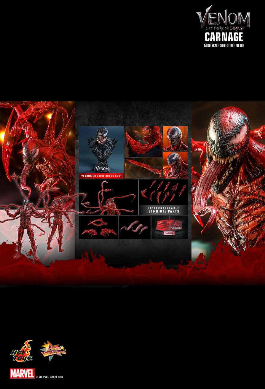 Hottoys MMS620: Hottoys Carnage DX (Venom: Let There Be Carnage)