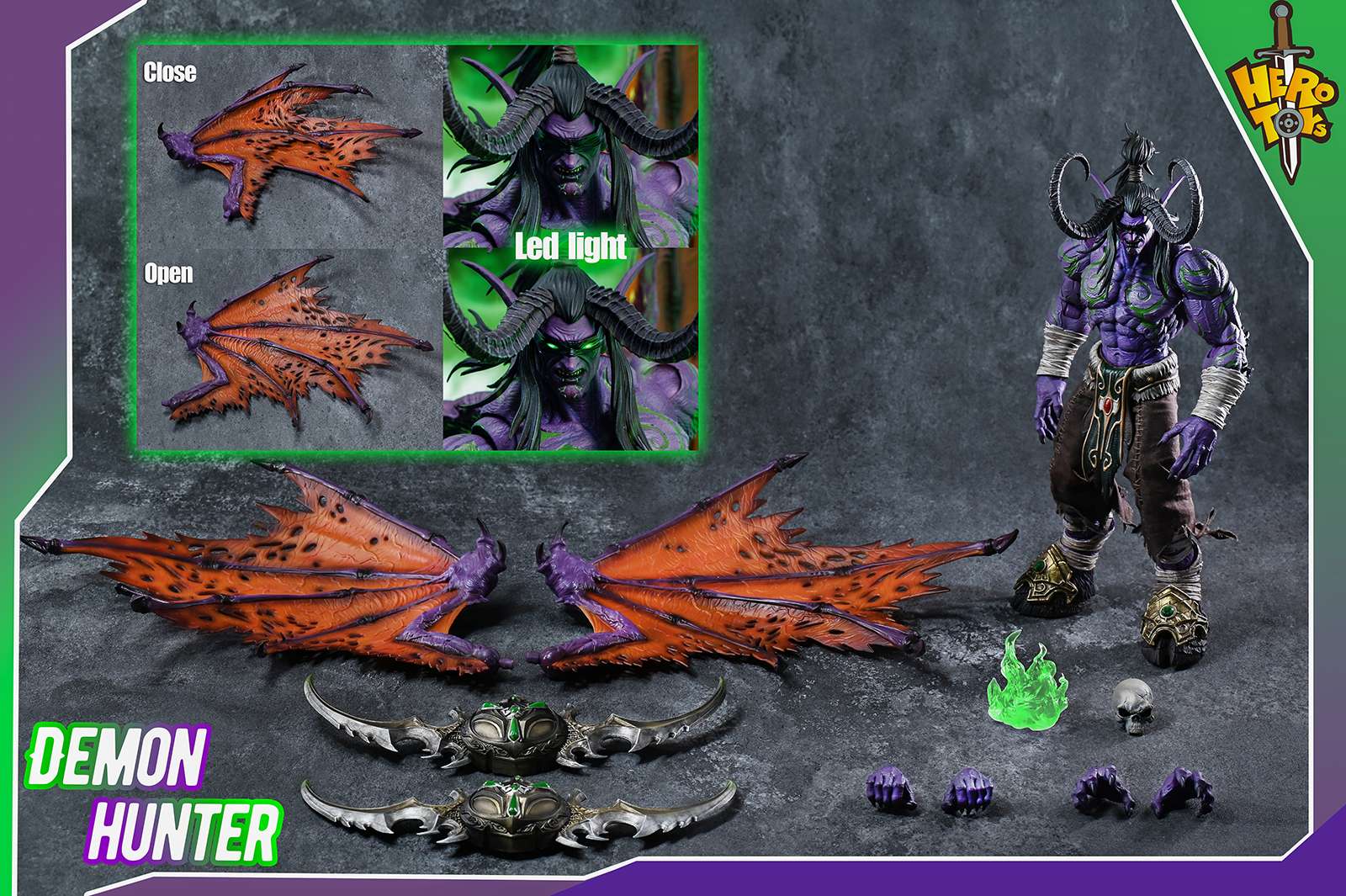 Hero Toys: Illidan Stormrage - Demon Hunter (World of Warcraft)