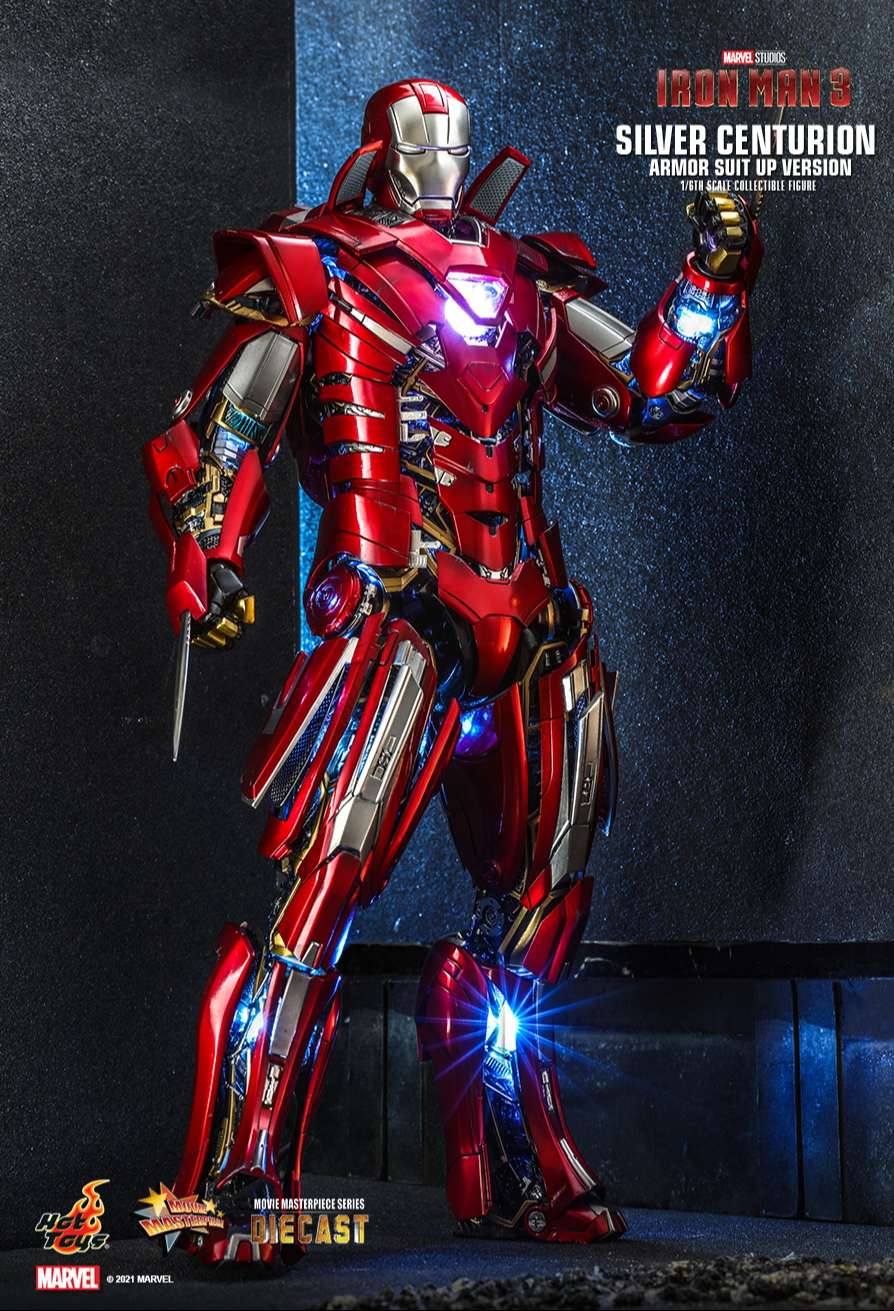 Hottoys MMS618: Hottoys Ironman Mark 33 Silver Centurion (Armor Suit Up ver.)
