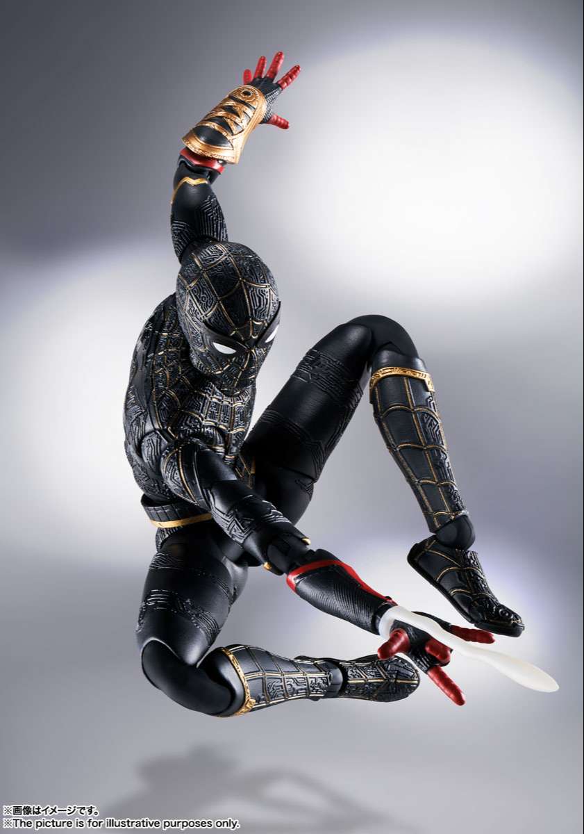 S.H.Figuarts: Spiderman Black and Gold suit (Spiderman: No Way Home)