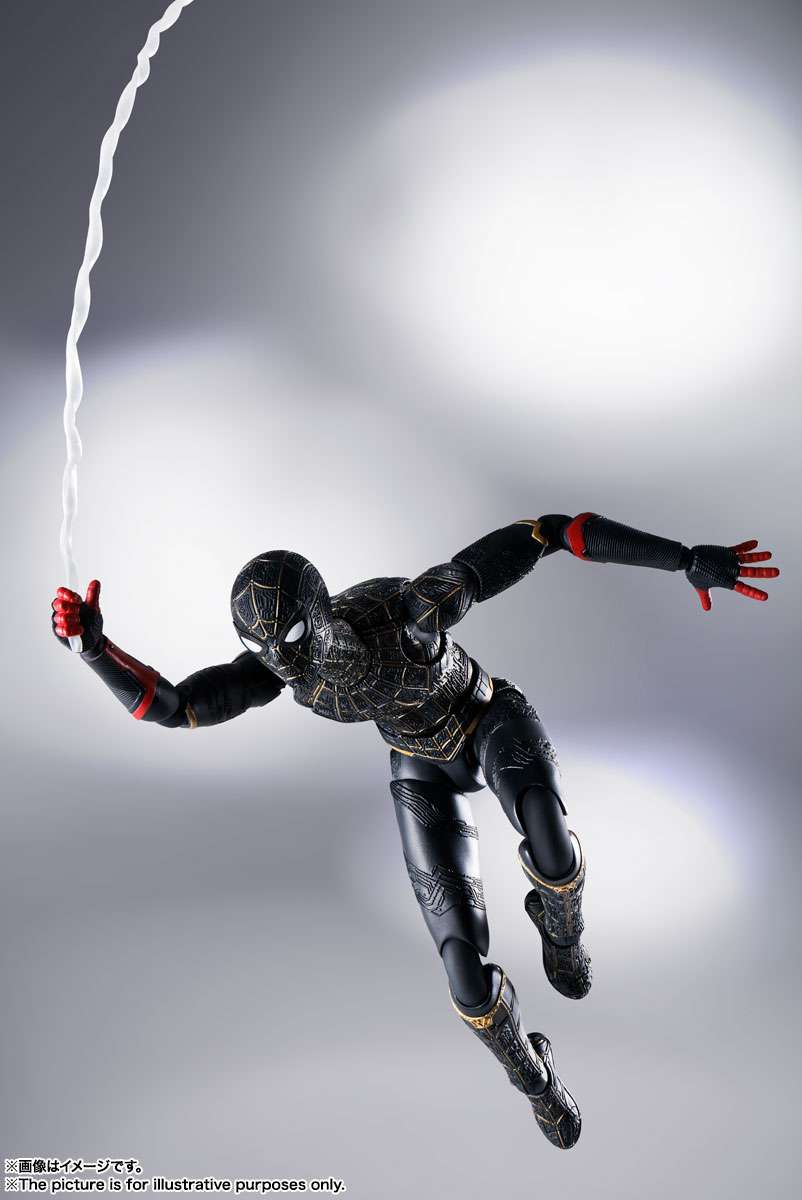 S.H.Figuarts: Spiderman Black and Gold suit (Spiderman: No Way Home)