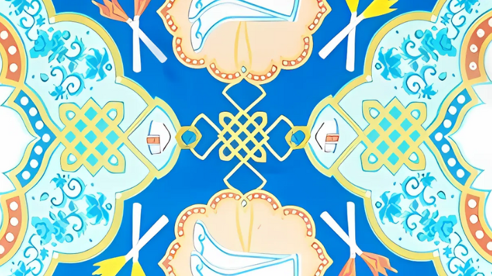 Họa tiết nút thắt may mắn: Biểu tượng của sự thịnh vượng và hài hòa