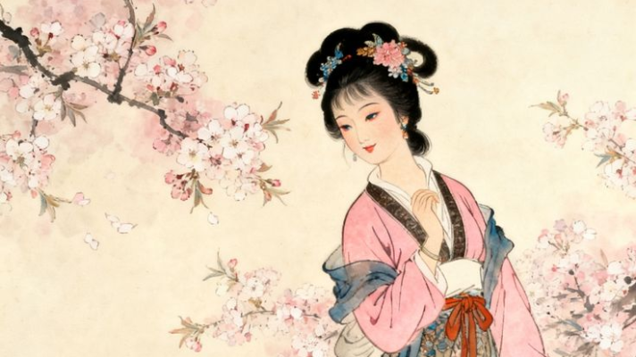 Mặt người xinh đẹp như hoa đào