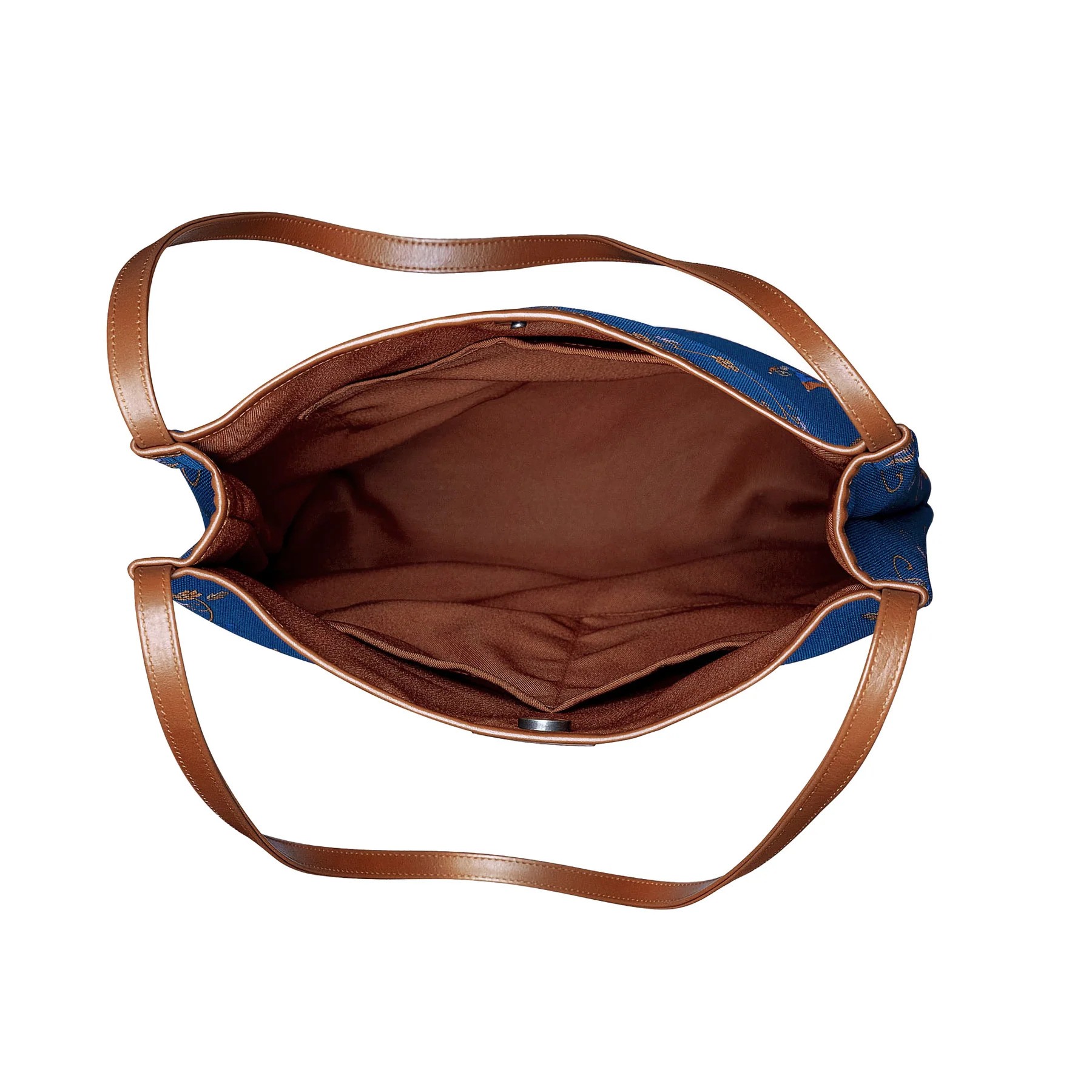 Túi tote Đèn Lồng Duyền Dáng - Quai da - Màu xanh