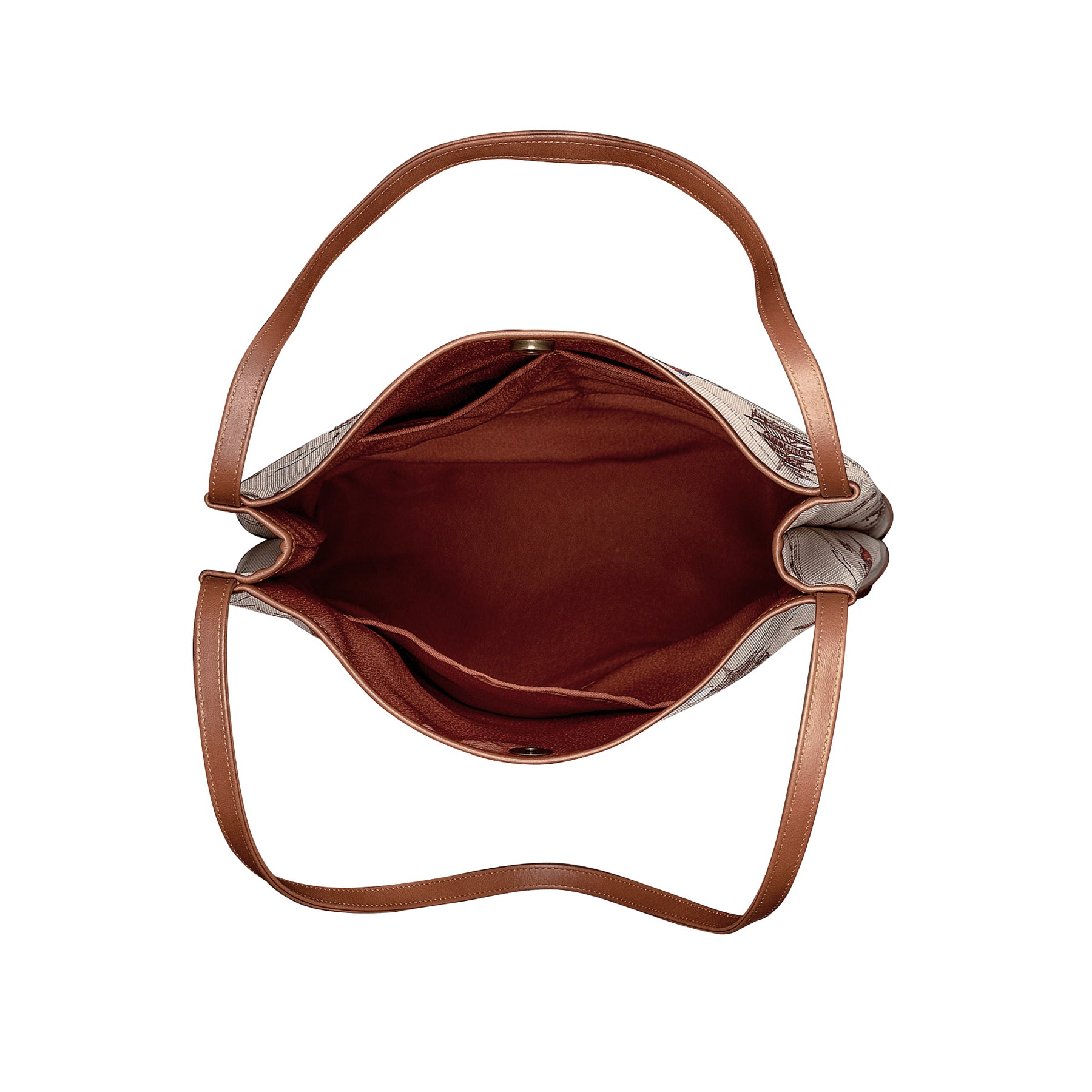 Túi tote Đèn Lồng Duyền Dáng - Quai da - Màu be