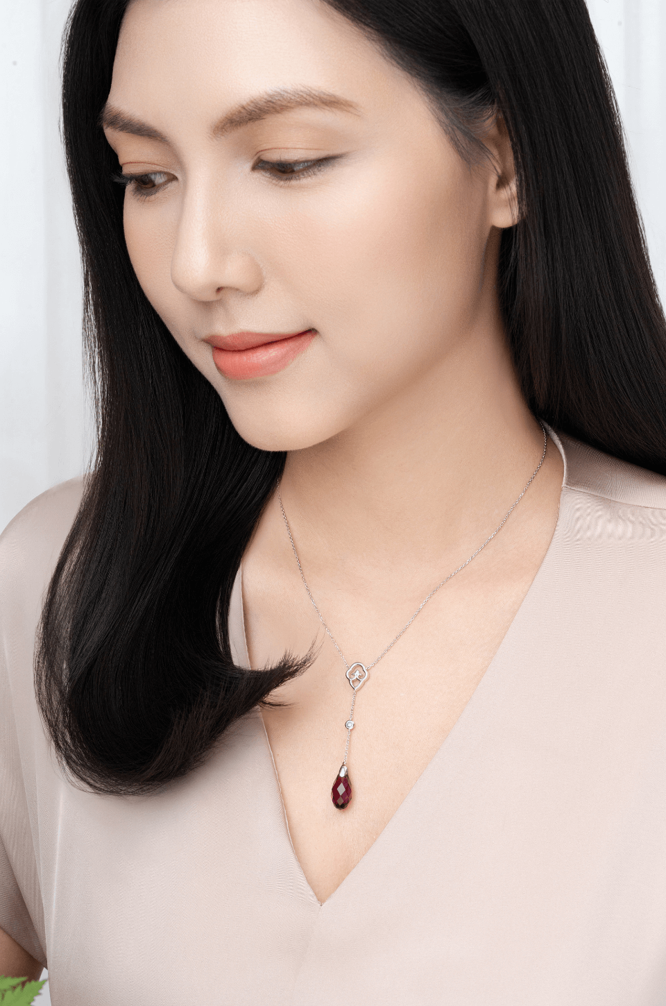 Dây chuyền Tua Rua Tiên Nữ - Thạch Anh Tím