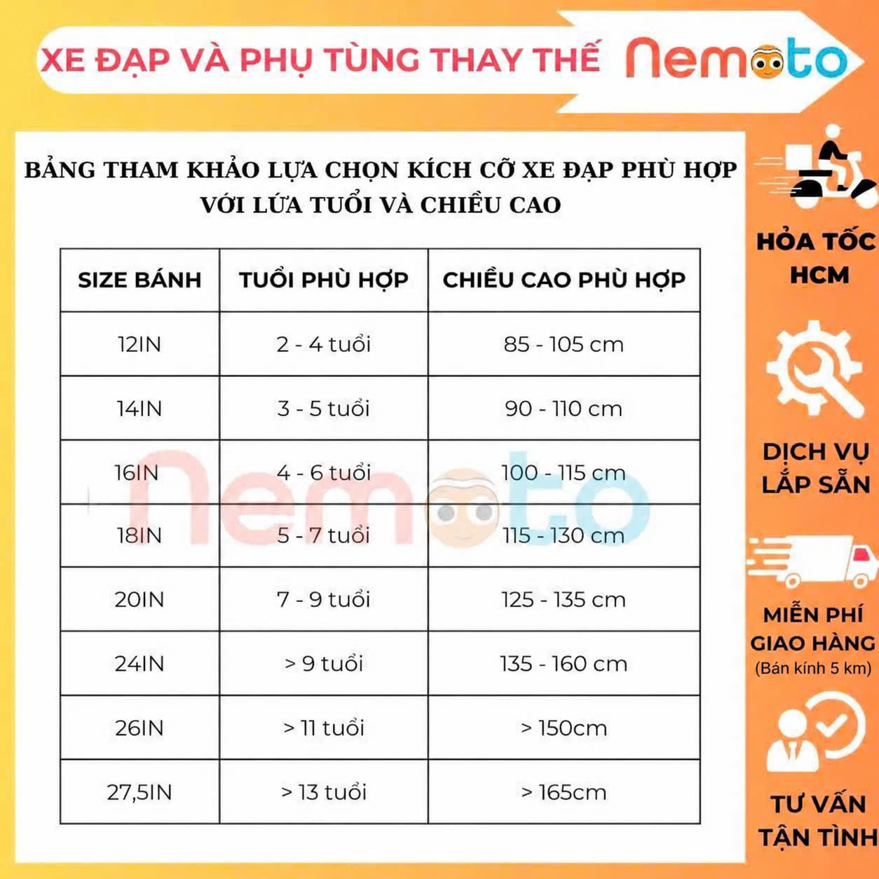 Xe Đạp Trẻ Em Shukyo K6 Thể Thao – 12, 14, 16 Inch