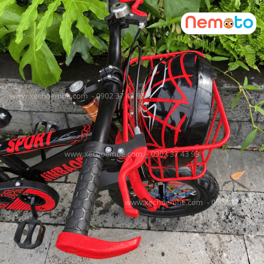 Xe Đạp Trẻ Em Thể Thao 12, 14, 16 Inch Tặng Cờ, Bình Nước, Nón Bảo Hộ