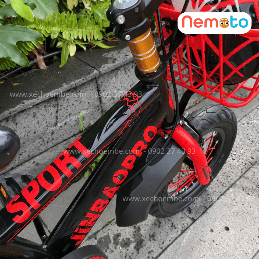 Xe Đạp Trẻ Em Thể Thao 12, 14, 16 Inch Tặng Cờ, Bình Nước, Nón Bảo Hộ