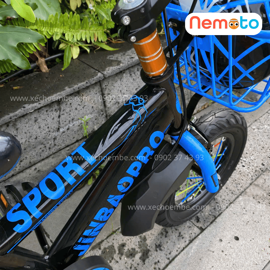 Xe Đạp Trẻ Em Thể Thao 12, 14, 16 Inch Tặng Cờ, Bình Nước, Nón Bảo Hộ