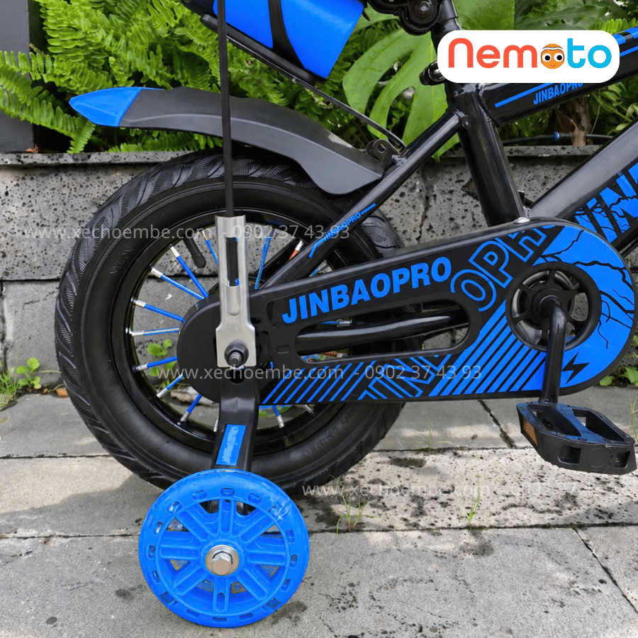 Xe Đạp Trẻ Em Thể Thao 12, 14, 16 Inch Tặng Cờ, Bình Nước, Nón Bảo Hộ