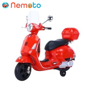 XE MÁY ĐIỆN VESPA CHO BÉ GÁI Q628 NÂNG CẤP