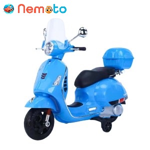 XE MÁY ĐIỆN VESPA CHO BÉ GÁI Q628 NÂNG CẤP