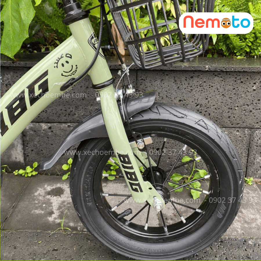Xe Đạp Trẻ Em BIBG 12 Và 16 Inch Có Giỏ, Bánh Phụ