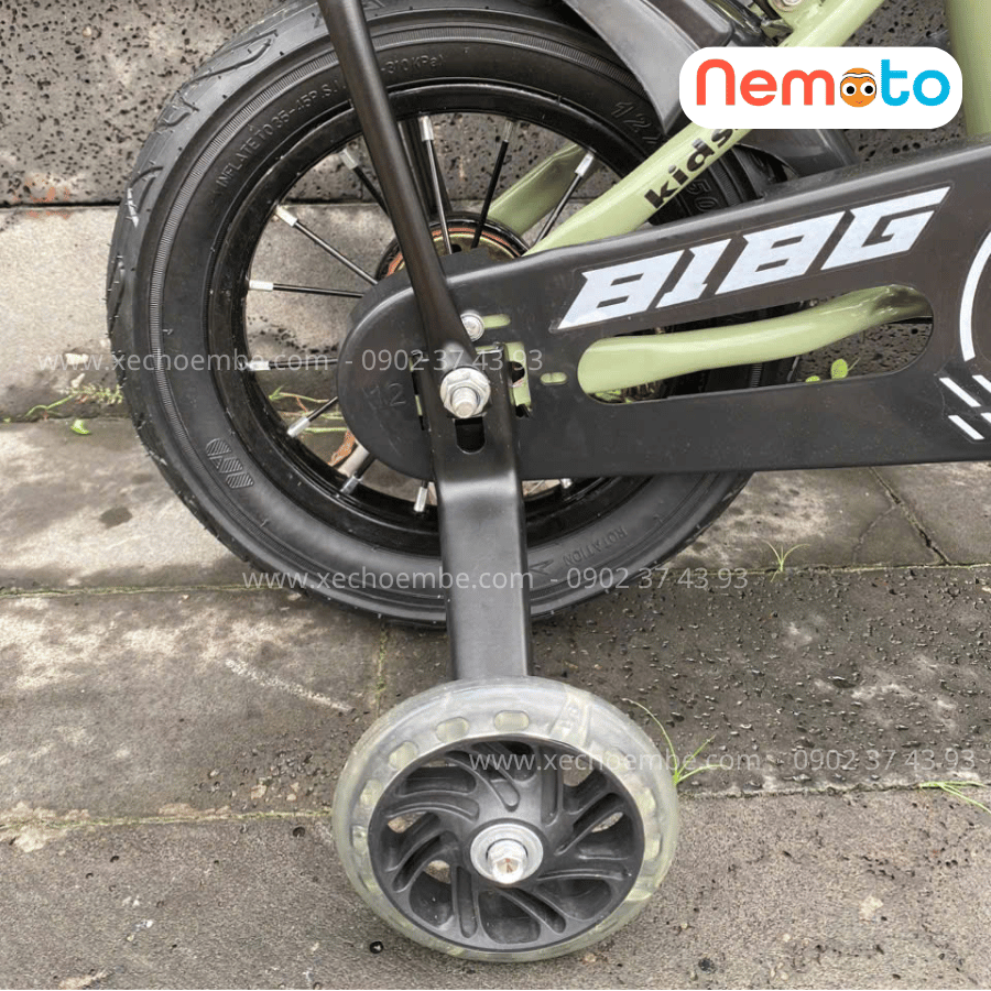 Xe Đạp Trẻ Em BIBG 12 Và 16 Inch Có Giỏ, Bánh Phụ