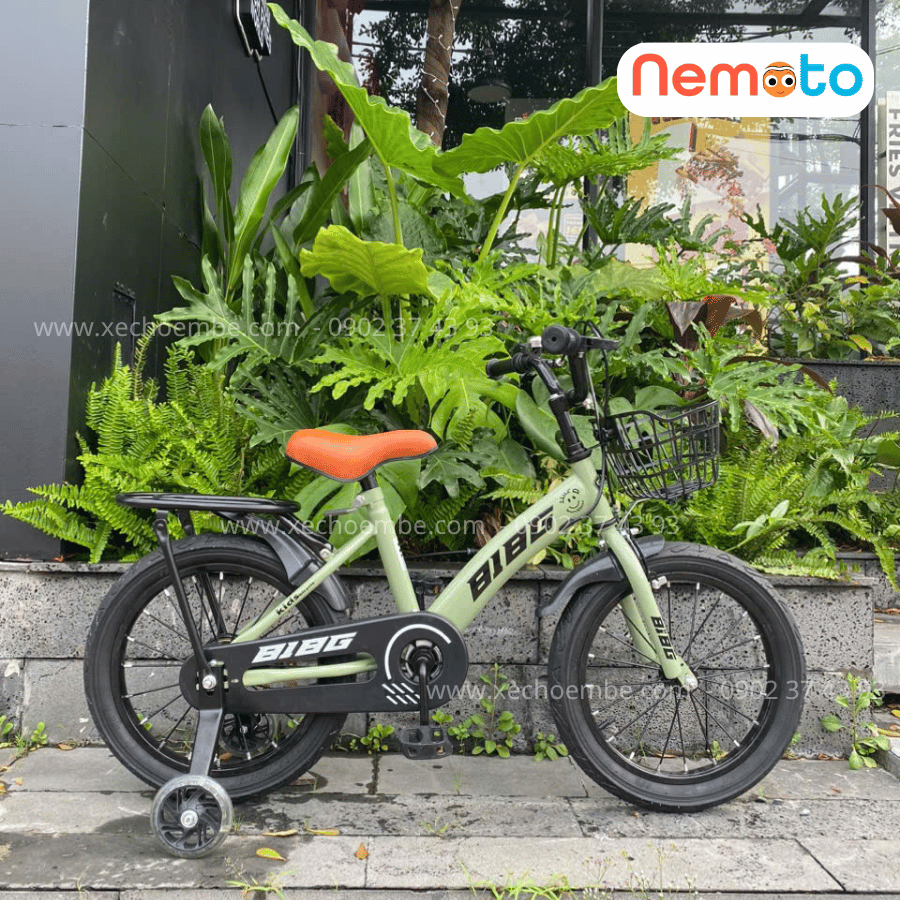 Xe Đạp Trẻ Em BIBG 12 Và 16 Inch Có Giỏ, Bánh Phụ