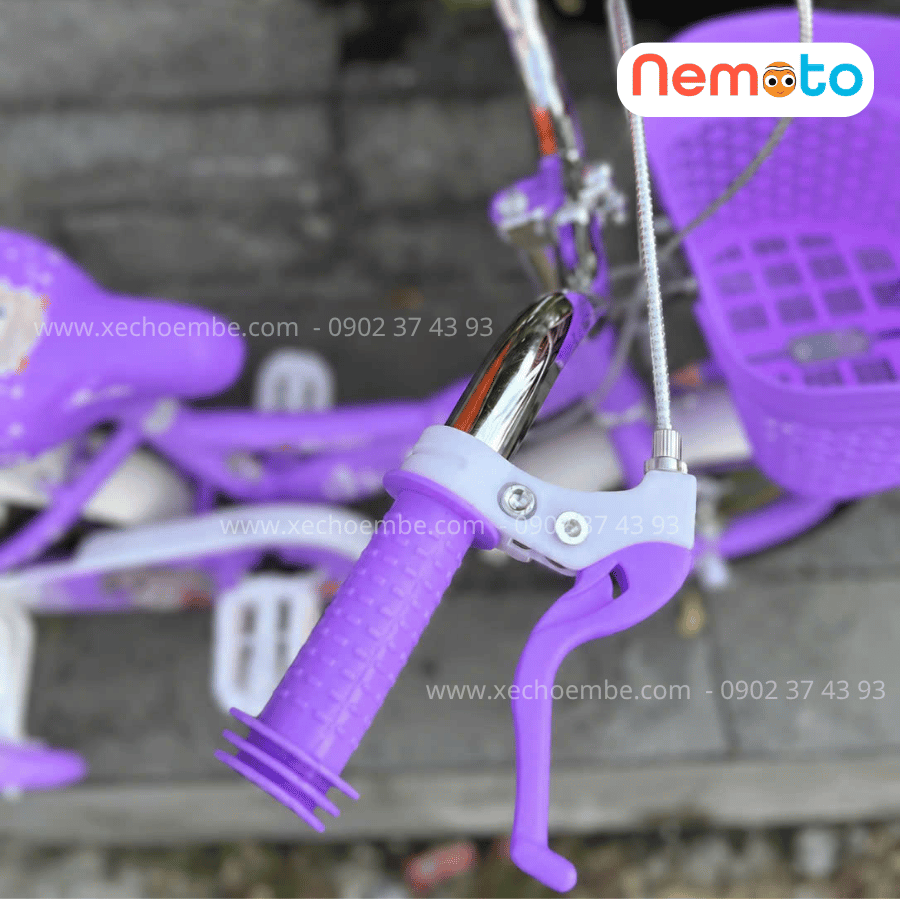 Xe Đạp Bé Gái Jin 12, 14, 16 Inch Có Giỏ Và Bánh Phụ