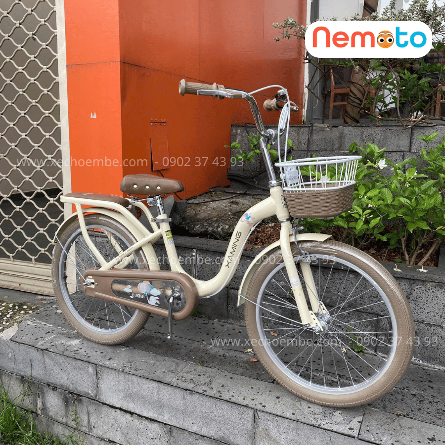 Xe Đạp Trẻ Em Xaming  C1 - Size 18-20 Inch Có Giỏ Và Chân Chống