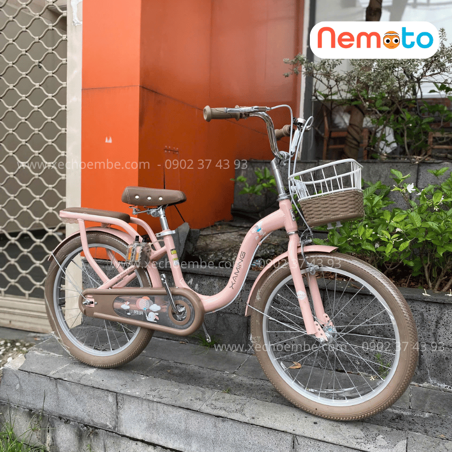 Xe Đạp Trẻ Em Xaming  C1 - Size 18-20 Inch Có Giỏ Và Chân Chống