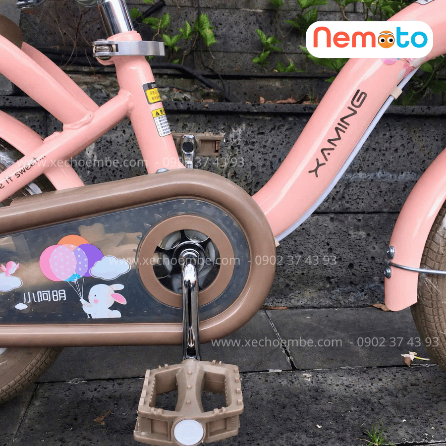 Xe Đạp Trẻ Em Xaming  C1 - Size 12-14-16 Inch Có Giỏ Và Bánh Phụ