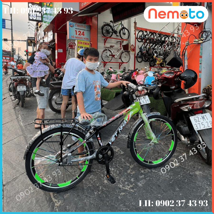 Xe Đạp Nam Việt Nhật Hàng Việt Nam Có Baga Size 24inch - Mã VN-NEW