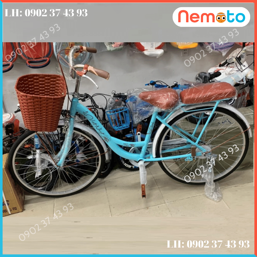 Xe Đạp Nữ Hàng Việt Nam khung sườn chắc chắn  Size 24inch - Mã VN24