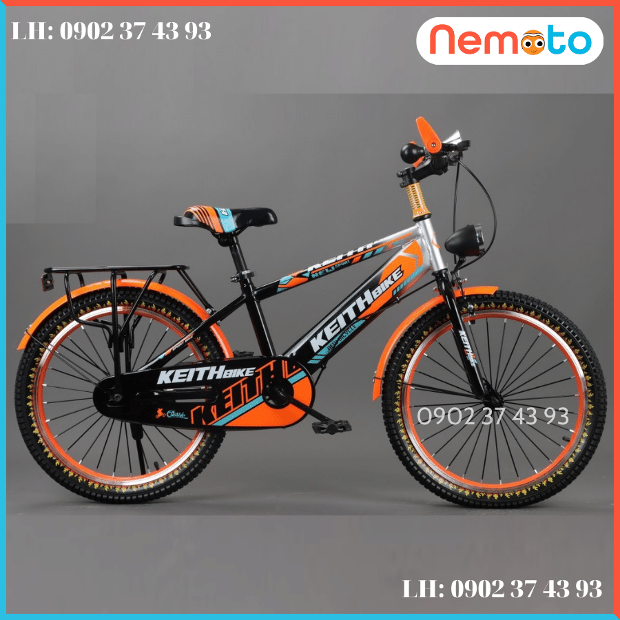 Xe Đạp Trẻ Em Thời Trang Cổ Ngang Kèm  Giá Rẻ Nhât Size 18inch - MT-18N