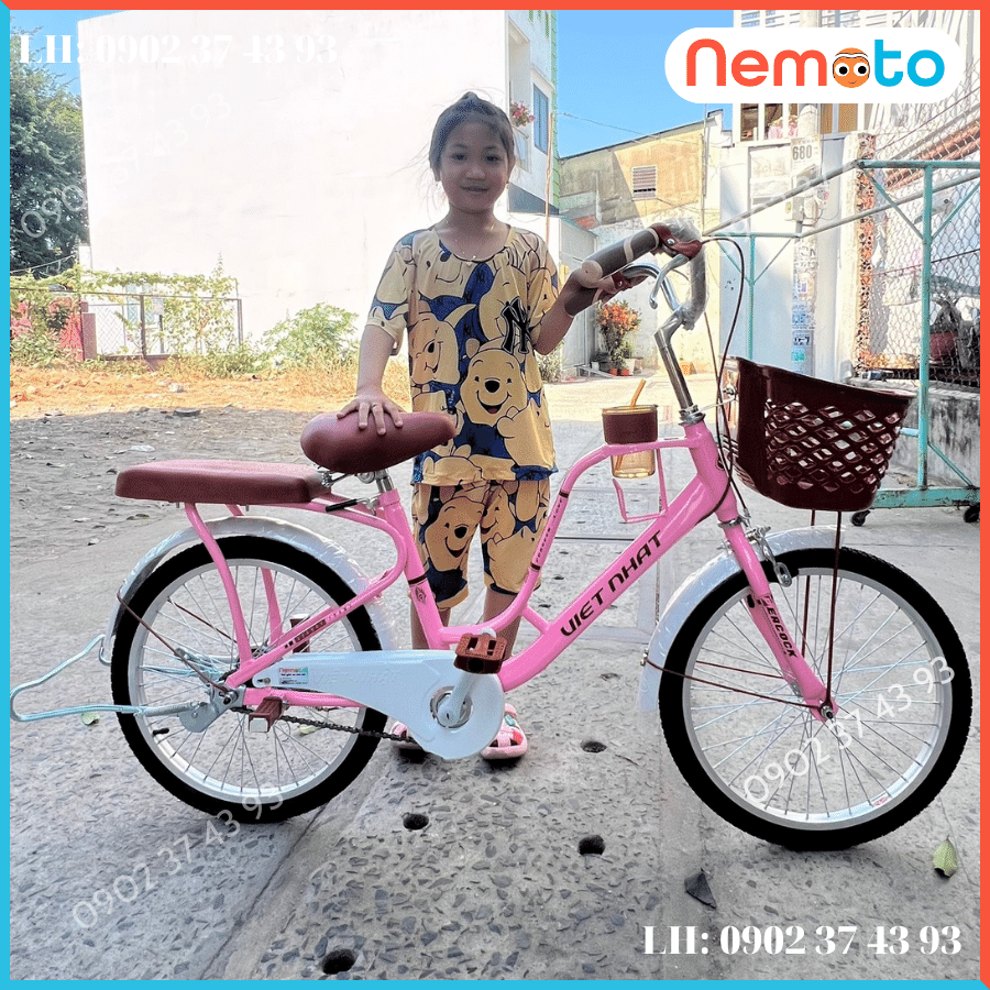 Xe Đạp Nữ Việt Nhật Mini Cao Cấp Size 24 inch - Mã LATE -VN2