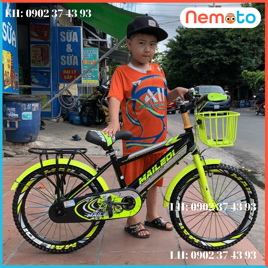 Xe Đạp Trẻ Em Kiểu 2 Sườn Kiểu Dáng Thể Thao Size 16inch - Mã MAI