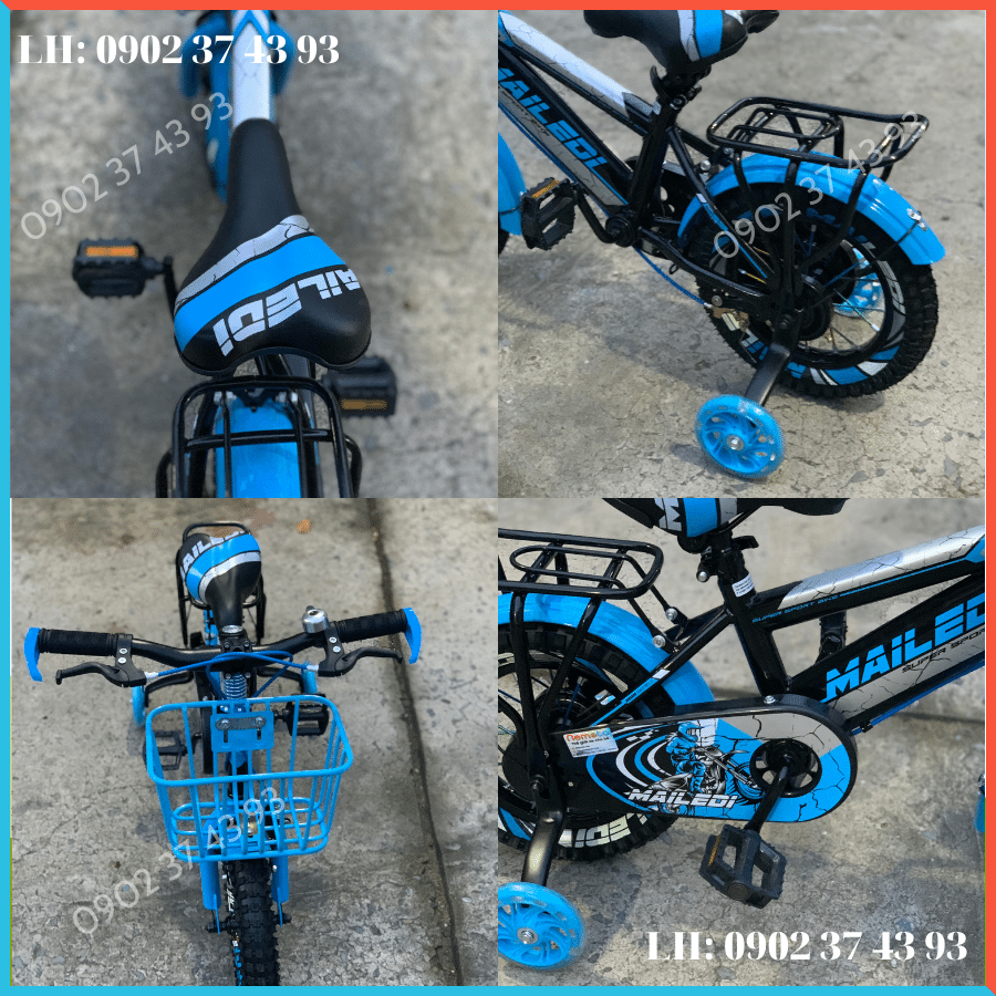 Xe Đạp Trẻ Em Kiểu 2 Sườn Kiểu Dáng Thể Thao Size 16inch - Mã MAI