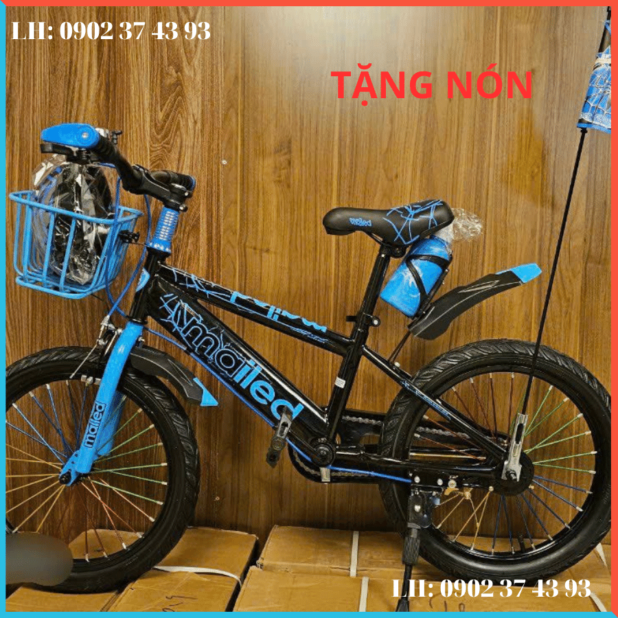Xe Đạp Thể Thao Trẻ Em Địa Hình Tặng Nón BH + Lá Cờ Size 16inch - Mã Mai-Co