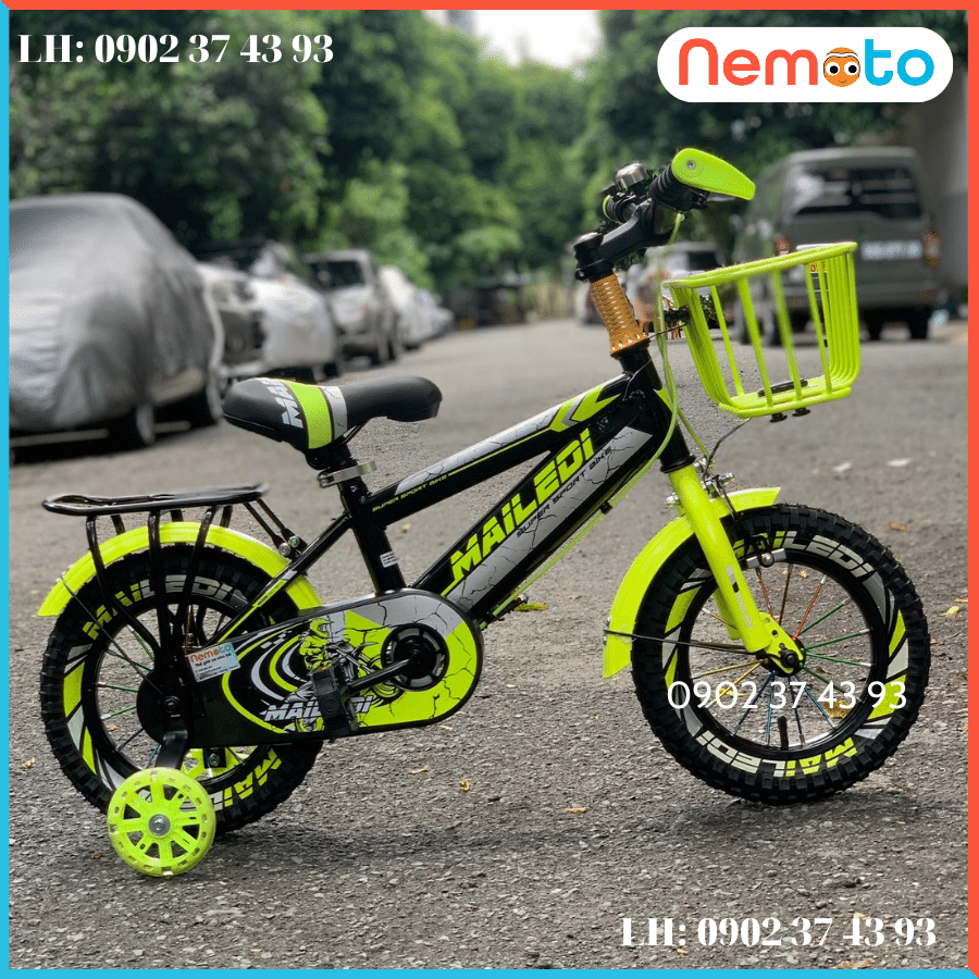 Xe Đạp Trẻ Em Kiểu 2 Sườn Kiểu Dáng Thể Thao Size 16inch - Mã MAI