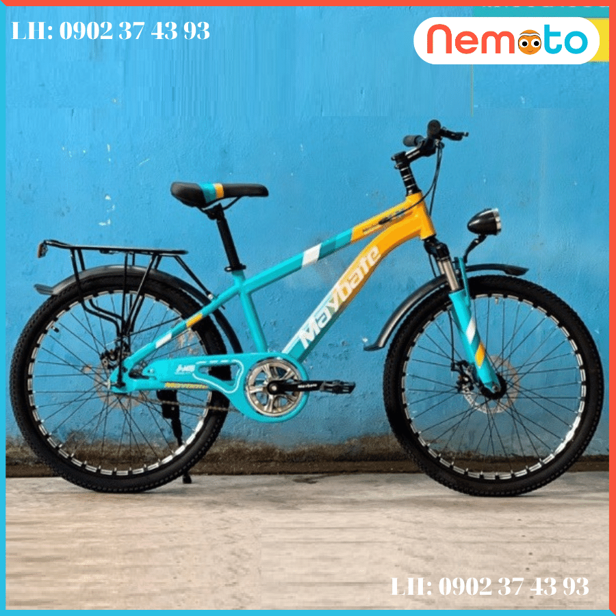 Xe Đạp Nam Thể Thao Cao Cấp Kèm Đèn Size 24inch - Mã MAY24