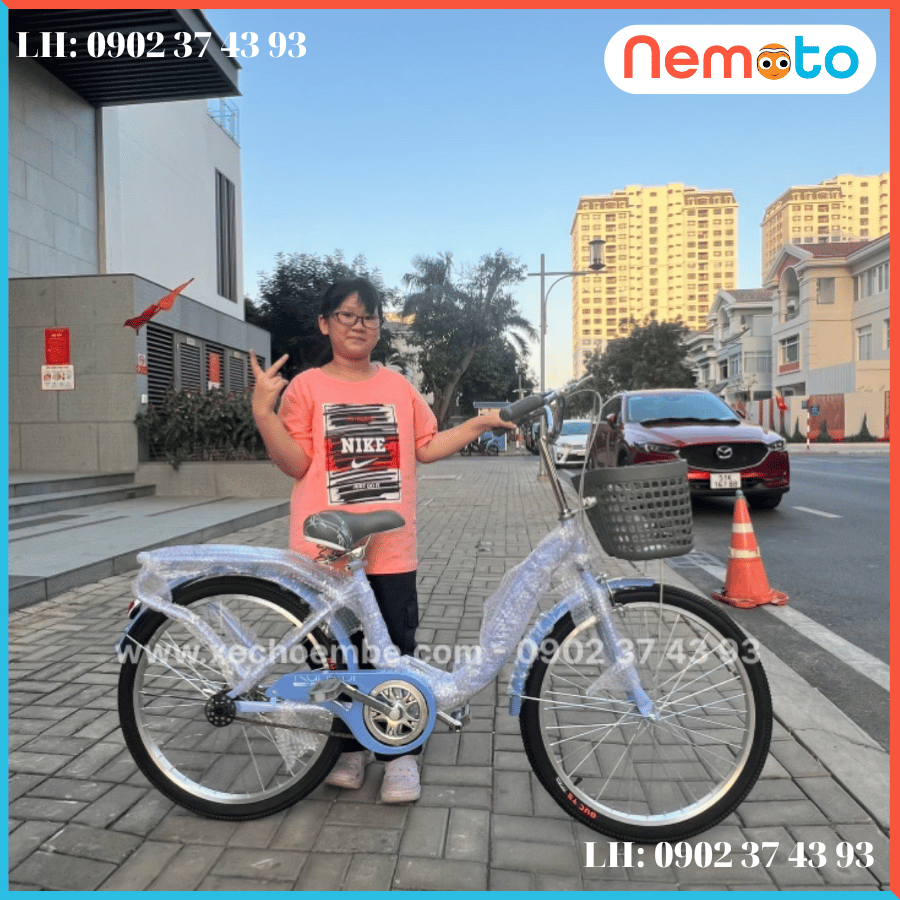 Xe Đạp Nữ 1 Gióng Cao Cấp Kubaby - Ky3 Size 20inch - Mã KY3