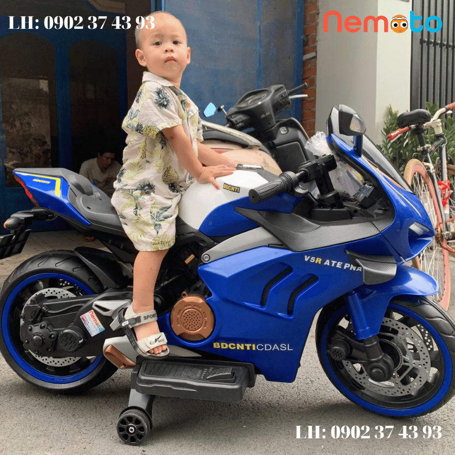 XE MÔ TÔ THỂ THAO CHO BÉ TRAI MÃ V5