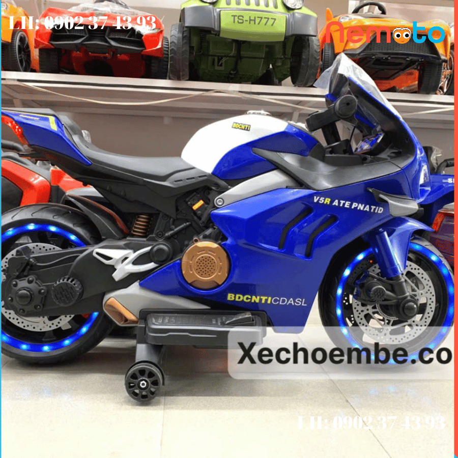 XE MÔ TÔ THỂ THAO CHO BÉ TRAI MÃ V5