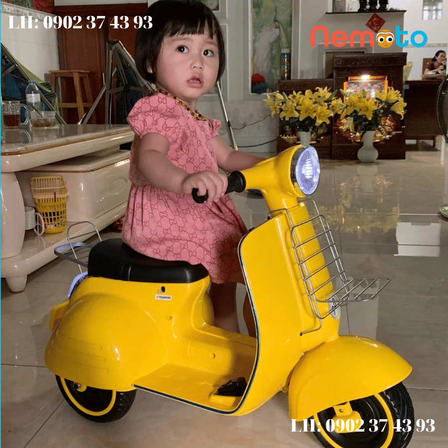 XE VESPA MINI DỄ THƯƠNG CHO BÉ