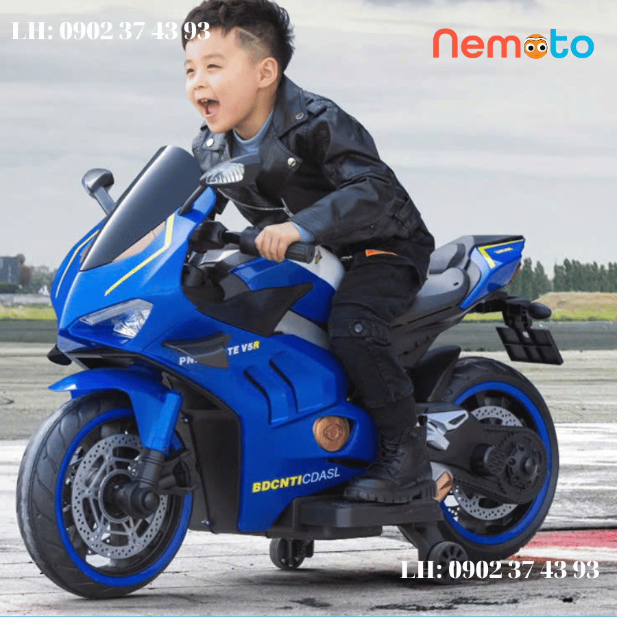 XE MÔ TÔ THỂ THAO CHO BÉ TRAI MÃ V5