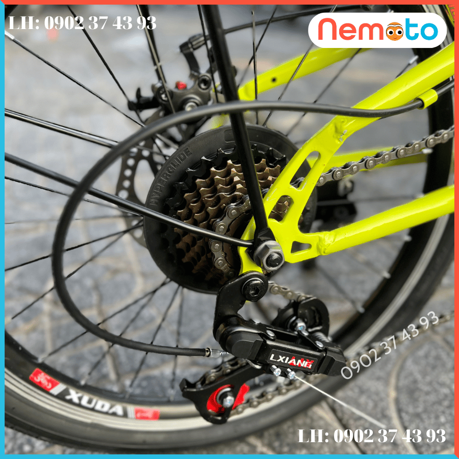 Xe Đạp Nam Nữ Gấp Gọn Newoak Cao Cấp , Tay Đề ,Thắng Đĩa  Size 20inch - Mã NEWOAK- 20