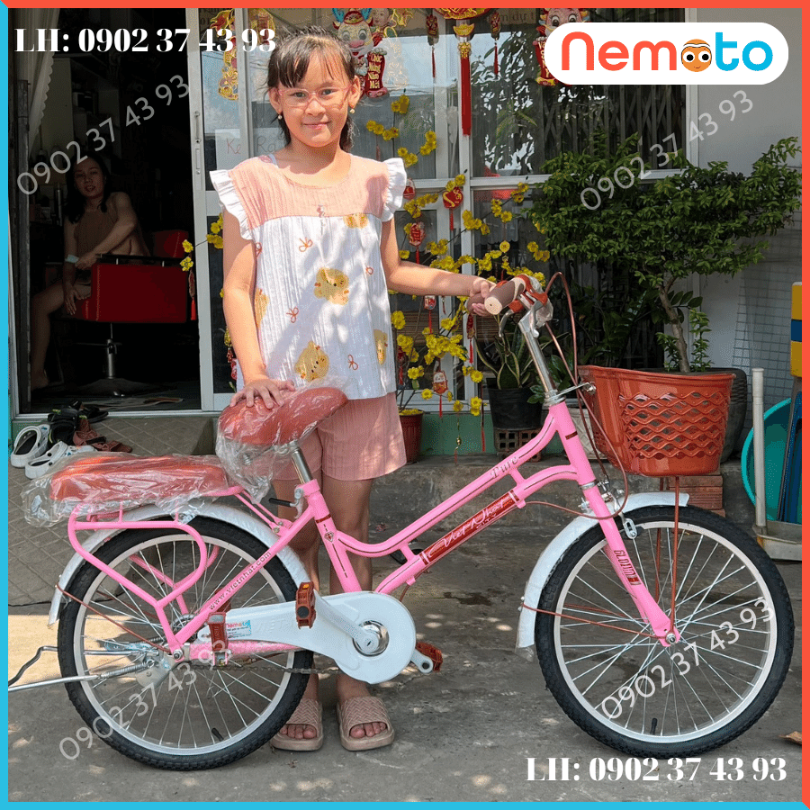 Xe Đạp Nữ Việt Nhật Mini Cao Cấp Size 20 inch - Mã PU-VN1